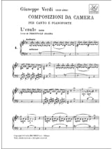 Composizioni Da Camera - VERDI - Partition - Mélodies